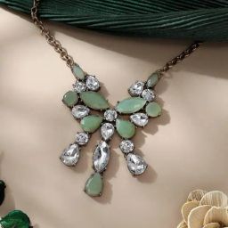 Sohi Multicolour Designer Statement Stones Necklace-image-34