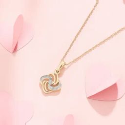 Mia by Tanishq 9k (375) Diamond Yellow Gold Pendant for Women-image-72