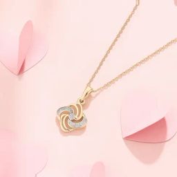 Mia by Tanishq 9k (375) Diamond Yellow Gold Pendant for Women-image-78