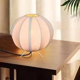 Homesake Beige Wood Industrial Spherical Table Lamp-image-32