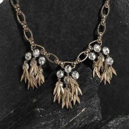 Sohi Multicolour Designer Statement Stones Necklace-9