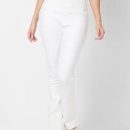 Spykar White Relaxed Fit High Rise Trousers-picture-11