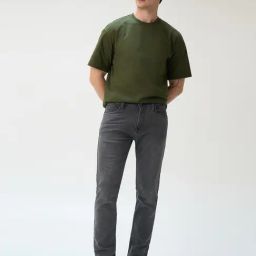 Minus One London Grey Cotton Slim fit Jeans-image-86