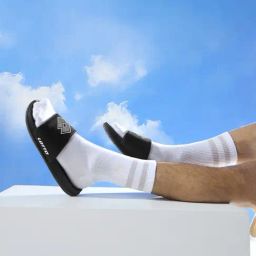 Lotto Men's Enduro Plus Black & White Slides-picture-14