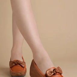 Shoetopia Women's Tan Wedge Loafers-image-41