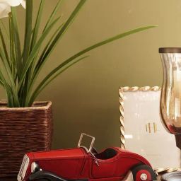 Pure Home and Living Red Metal Decorative Vintage Car-picture-5