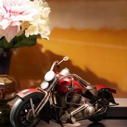 Pure Home and Living Red Metal Decorative Vintage Bike (Large)-image-44