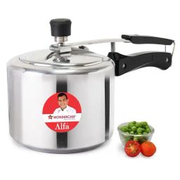 Wonderchef Red Alfa Aluminium Inner Lid Pressure Cooker-image-31