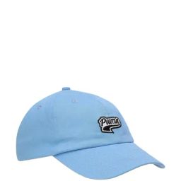 Puma Team Light Blue Cotton Solid Baseball Cap-image-78