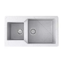 Rigwell Lifetime 34x20x8 inch Matt Finish Quartz Double Bowl Kitchen Sink, RL3420QRTZ-image-80