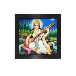 Chaque Decor Blue & Off White Wooden Religious Wall Art-53