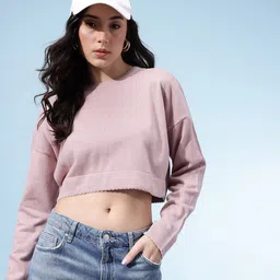 glitchez Scalloped Detail Crop Pullover-picture-21