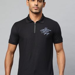 Pierre Carlo Men Polo Collar T-shirt With Embroidered Detail-image-31