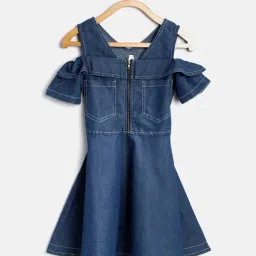 Stylestone Kids Blue Solid Dress-picture-33