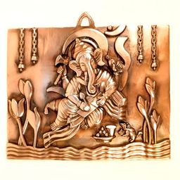 apka mart Brown Ganesha Writing Book Wall Hanging-image-38