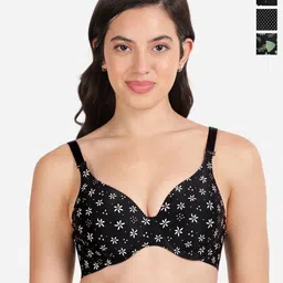shyaway Floral Bra Medium Coverage Underwired Lightly Padded-image-68