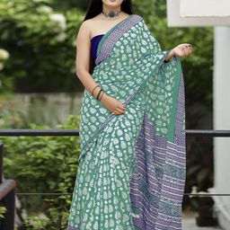 Anouk Rustic Ethnic Motifs Bagru Saree-picture-24