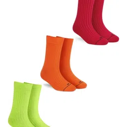 Dynamocks Unisex Pack Of 3 Calf-Length Socks-3