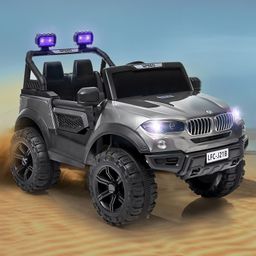 Babyhug Battery Operated Ride on Jeep With Light & Music - Grey-15