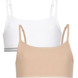 Charm n Cherish Cotton Beginners Bra Solid Color Pack of 2 - White & Nude-image-36