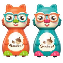 ADKD Press to Go Inertial Cute Squirrel Toy for Kids Pack of 2- Color May Vary-0