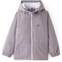 Pine Active Woven Athleisure Full Sleeves Solid Color Hooded Windbreaker Jacket - Grey-image-59