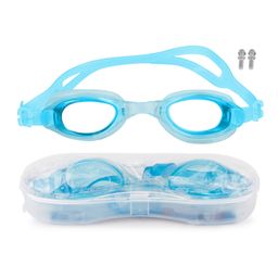 Fiddlerz Anti Fog Swimming Goggles with UV Protection & Adjustable Strap Blue color Age 3 and Above-2