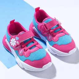 Cute Walk by Babyhug Sneaker Shoes With Velcro Closure - Blue-picture-42