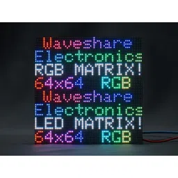 Waveshare Flexible RGB full-color LED matrix panel, adjustable brightness and bendable PCB image 2