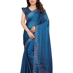 Moda Rapido Women Embellished Beads and Stones Saree-image-72