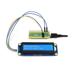 Waveshare LCD1602 I2C Display Module White color with blue background LCD image 3