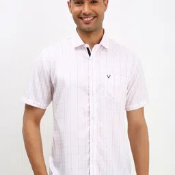 Allen Solly Men Checked Cotton Slim Fit Casual Shirt-image-35