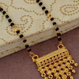 MEMOIR Gold-Plated Artificial Beads Mangalsutra-image-52