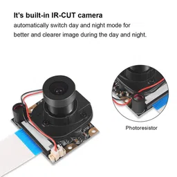 OV5647 5MP 1080P IR-Cut Camera for Raspberry Pi 3/4 with Automatic Day Night Mode image 4