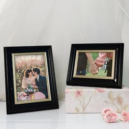 Art Street Black & Beige 2 Pieces Wood Table Photo Frames-37