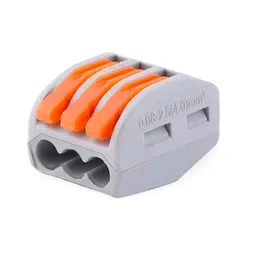 PCT-213 0.08-2.5mm 3 Pole Wire Connector Terminal Block with Spring Lock Lever for Cable Connection image 2