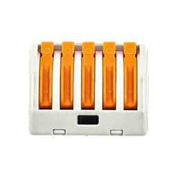 PCT-215 0.08-2.5mm 5 Pole Wire Connector Terminal Block with Spring Lock Lever for Cable Connection image 3