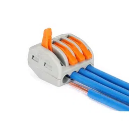 PCT-214 0.08-2.5mm 4 Pole Wire Connector Terminal Block with Spring Lock Lever for Cable Connection image 4