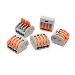 PCT-214 0.08-2.5mm 4 Pole Wire Connector Terminal Block with Spring Lock Lever for Cable Connection image 5