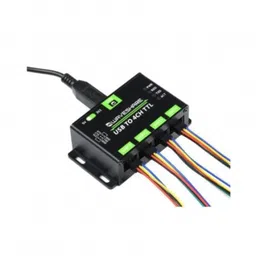 Waveshare Industrial USB TO 4CH TTL Converter, USB To UART, Multi Protection & Systems Support image 1
