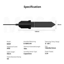 SONOFF MS01 Smart soil moisture sensor (RJ9 4P4C connector) image 3