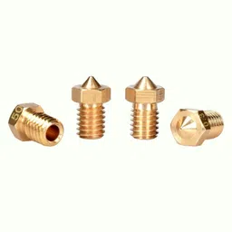 M6 Thread Brass Nozzle V5 V6 UM Compatible - 3mm x 0.2mm (for 3D printer) image 3