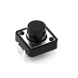 12x12x7mm Tactile 4 Pin Push Button Switch - 5 Pieces Pack image 1