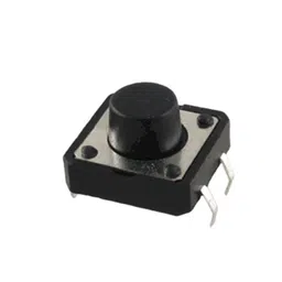 12x12x9mm Tactile 4 Pin Push Button Switch - 5 Pieces Pack image 1