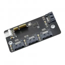 Waveshare PCIe TO 4-Ch SATA 3.0 Expander 6Gpbs High-speed SATA Interface image 1