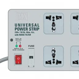 MX 6 Socket Power Strip Universal Socket 5 Amp 5 Meter (MX-982) image 2