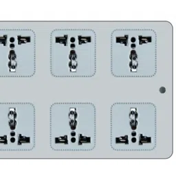 MX 6 Socket Power Strip Universal Socket 5 Amp 5 Meter (MX-982) image 3