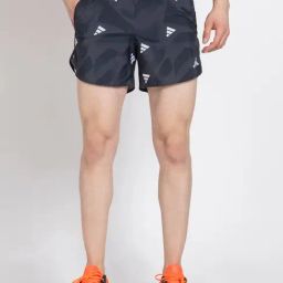Adidas Black RUN IT BOS SHO Running Shorts-picture-30