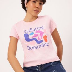DressBerry Dopamine Dose Typo Print T-shirt-image-52