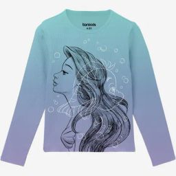 Bonkids Girls Printed V-Neck Applique T-Shirt-picture-29